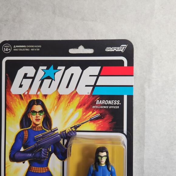 G. I. Joe Super 7 Reaction Figures Baroness 3.75" Figure New Sealed Hasbro 2021 - Picture 4 of 8